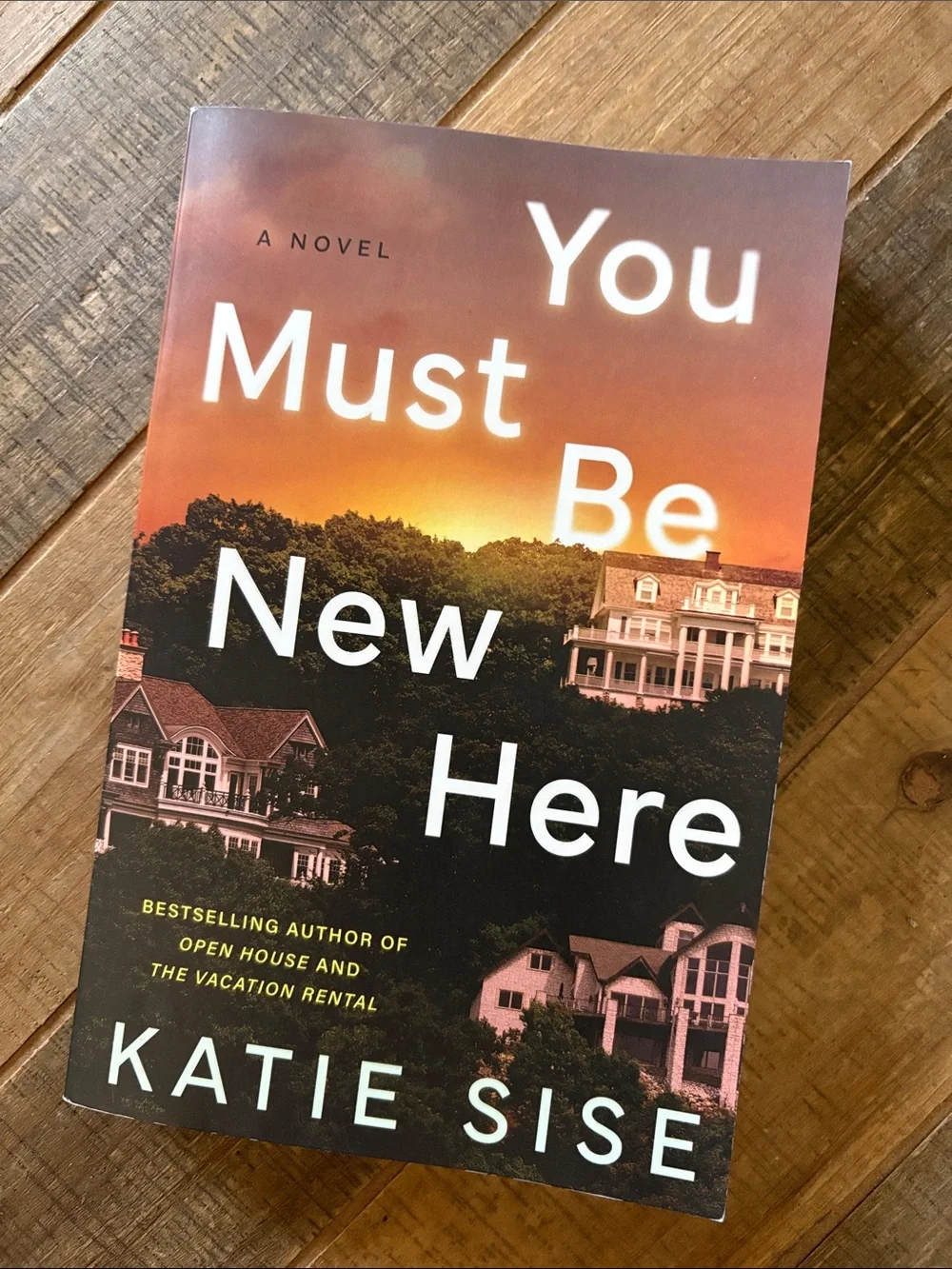 Book - You Must Be New Here - Sunset Orange Paperback mystery/thriller